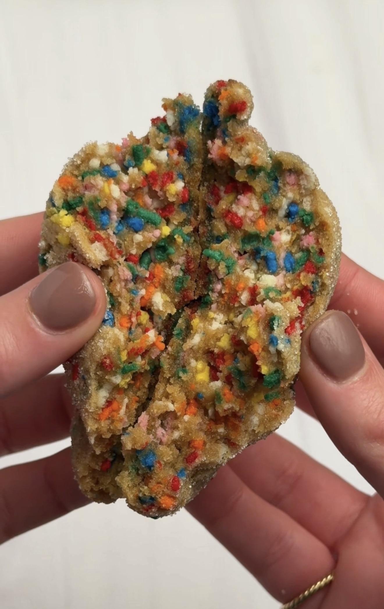 Brown Butter Rainbow Sprinkles Mini Cookie- Hover