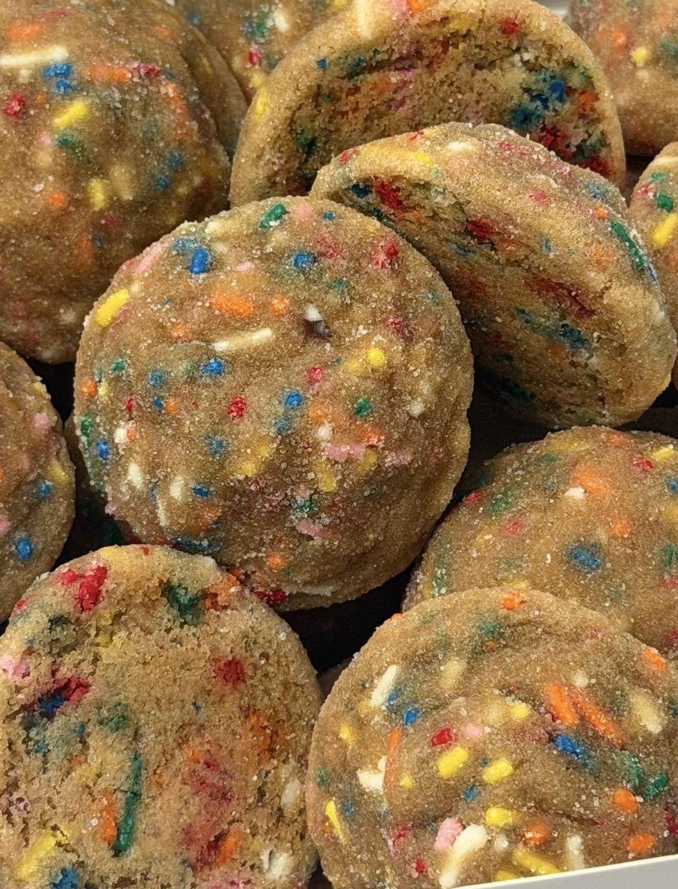 Brown Butter Rainbow Sprinkles Mini Cookie